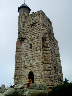 The Smiley Memorial at the top