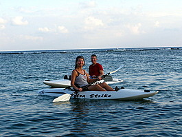 Denise and Steven kayak