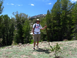 David reaches the Tahoe Rim Trail (TRT)