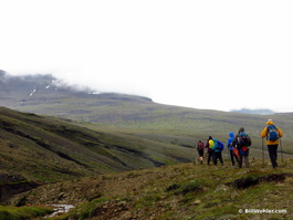 The venerable hikers make their final descent