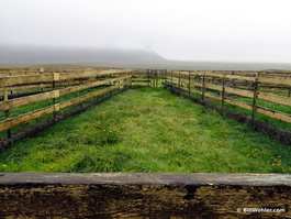 A  circular sheep pen (check out the satellite view)