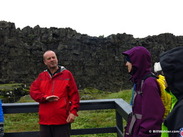 Gunnar explains the history of the Althing, or Icelandic parliament