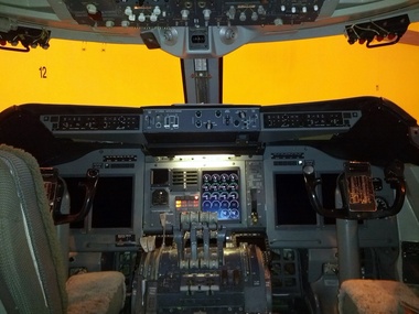 The 747 cockpit