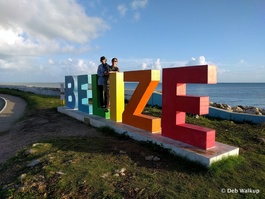 Colorful Belize sign