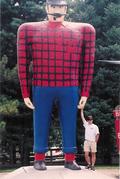 Paul Bunyan and his faithful sidekick