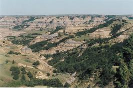 Colorful badlands