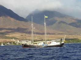 The Bat`kivshchyna, with Maui in background