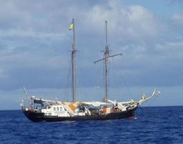 The Bat`kivshchyna, with open ocean in background