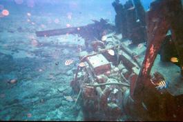 The engine and stern