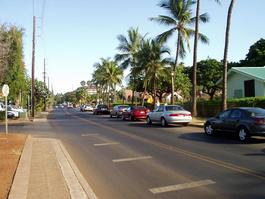 Heading west on Front St., down towards 505 Front St.