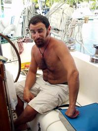 Ken gets tired of working on awning