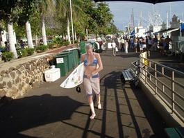 The Lahaina harbor