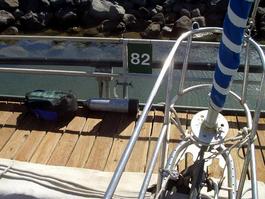 Our front step. Careful, it's a long one