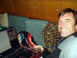 Covered with blankets, drinking tea, and feeling better