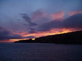 A sunset not from Lahaina for a change