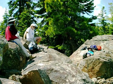 A couple from Reno enjoys the view with us