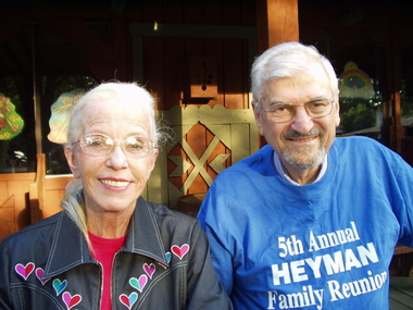 Freda and Albert (sporting his new duds)