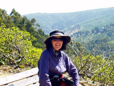 Lori at Brooks Falls overlook