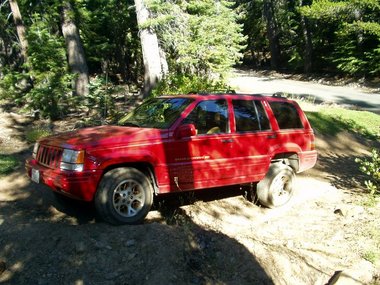 Jeep's suspension gets a workout