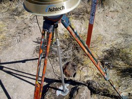 Antenna in position