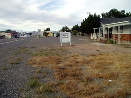 The entire town of McDermitt--my motel is behind the gas station