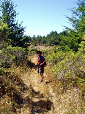 Bill pauses along the trail