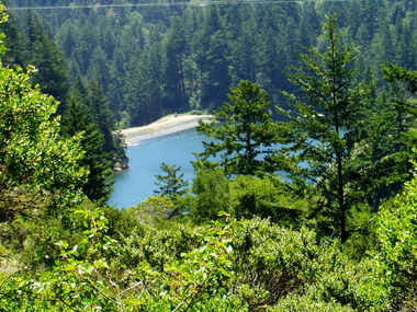 Another (and our last) peek at Pilarcitos Reservoir