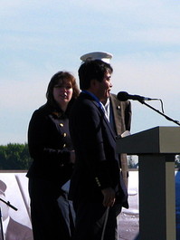 President Hiroyuki Watanabe of Nippon Airship Corporation, Japan, owner of Zeppelin #2