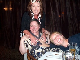 Angie, Nancy, and Karen goof around