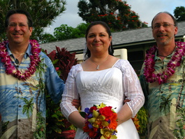 ...in a white wedding dress that he had never seen. How the wedding dress got there is a story for another time.