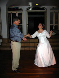 Jody and Nancy take the first dance, natch