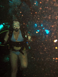 Angie in the cathedral