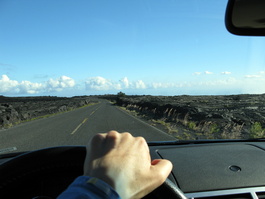 Lori captures the scene along the Chain of Craters Road