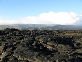 Note the lava flows