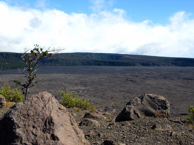 A view to Kilauea Iki across the Kilauea Caldera