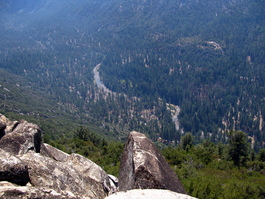 The south fork of the Kings River from above