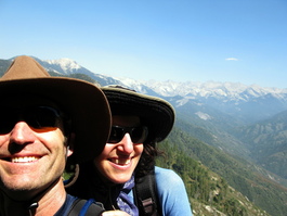 Bill and Lori with a spectacular backdrop