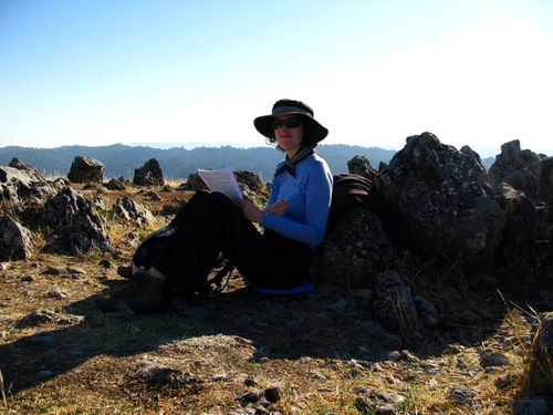 Lori reads on Black Mountain