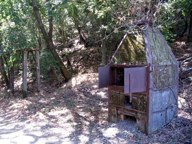 An old kiln stands nearby