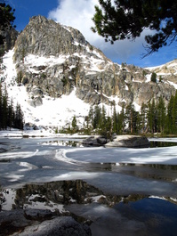 Ice covers George Lake