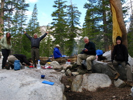 The “kitchen” at George Lake