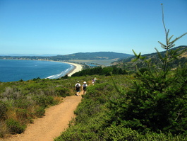 Descending closer to Stinson Beach