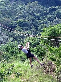 Lori demonstrates her signature spread-eagled technique
