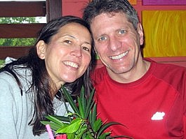 Denise and Steven are happy after their first day of diving, having cheated death yet again