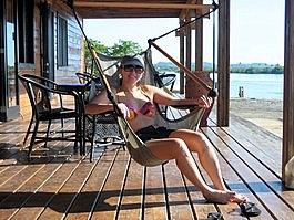 Denise is still relaxing