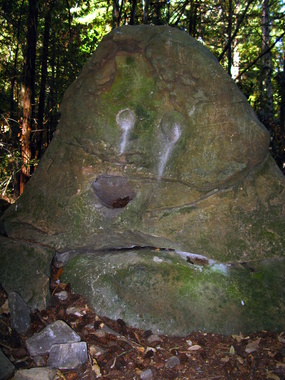 Update: Another shot of Ghost Rock taken on 2009-10-03 with flash reveals a completely different—and comic— face