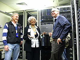 Dave, Nichelle, and Chris clown around too