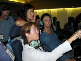 Maureen and Jennifer drive FLITECAM