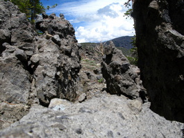 Close-up of the conglomerate