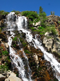 The Galena Creek waterfall